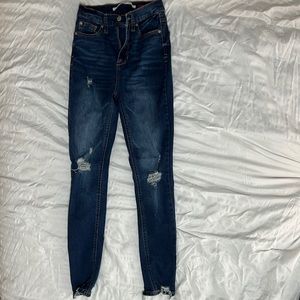 celebrity pink skinny ripped jeans